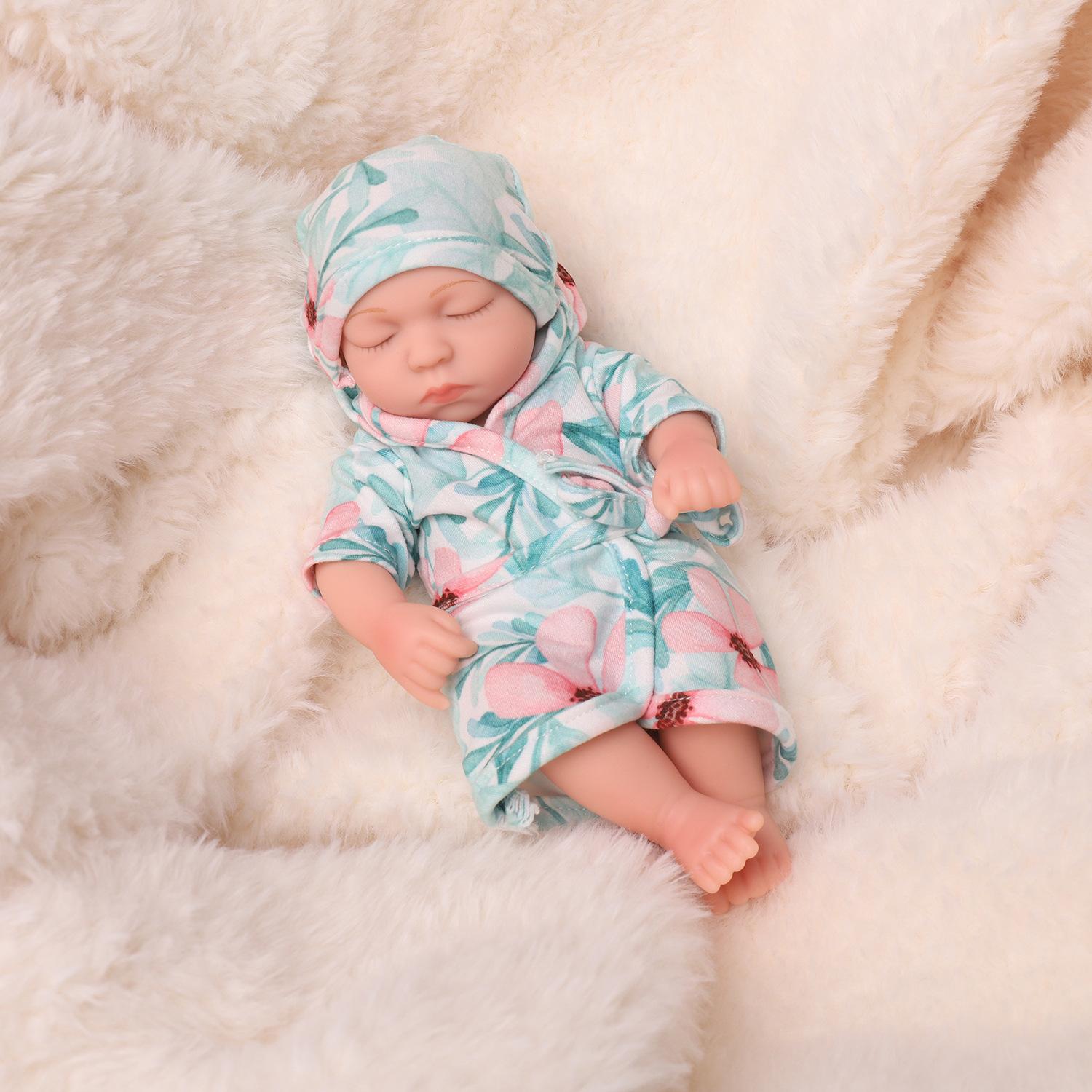 

19 см детская кукла реборн мини-моделирование всего тела мягкая резиновая эмалированная кукла подарок для девочки кукла кукла 19cm