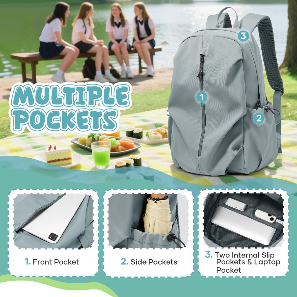 Large Capacity Backpack, Student Schoolbag, Campus Backpack, Daily Commuter Backpack, Men Women Fashionable Travel Backpacks