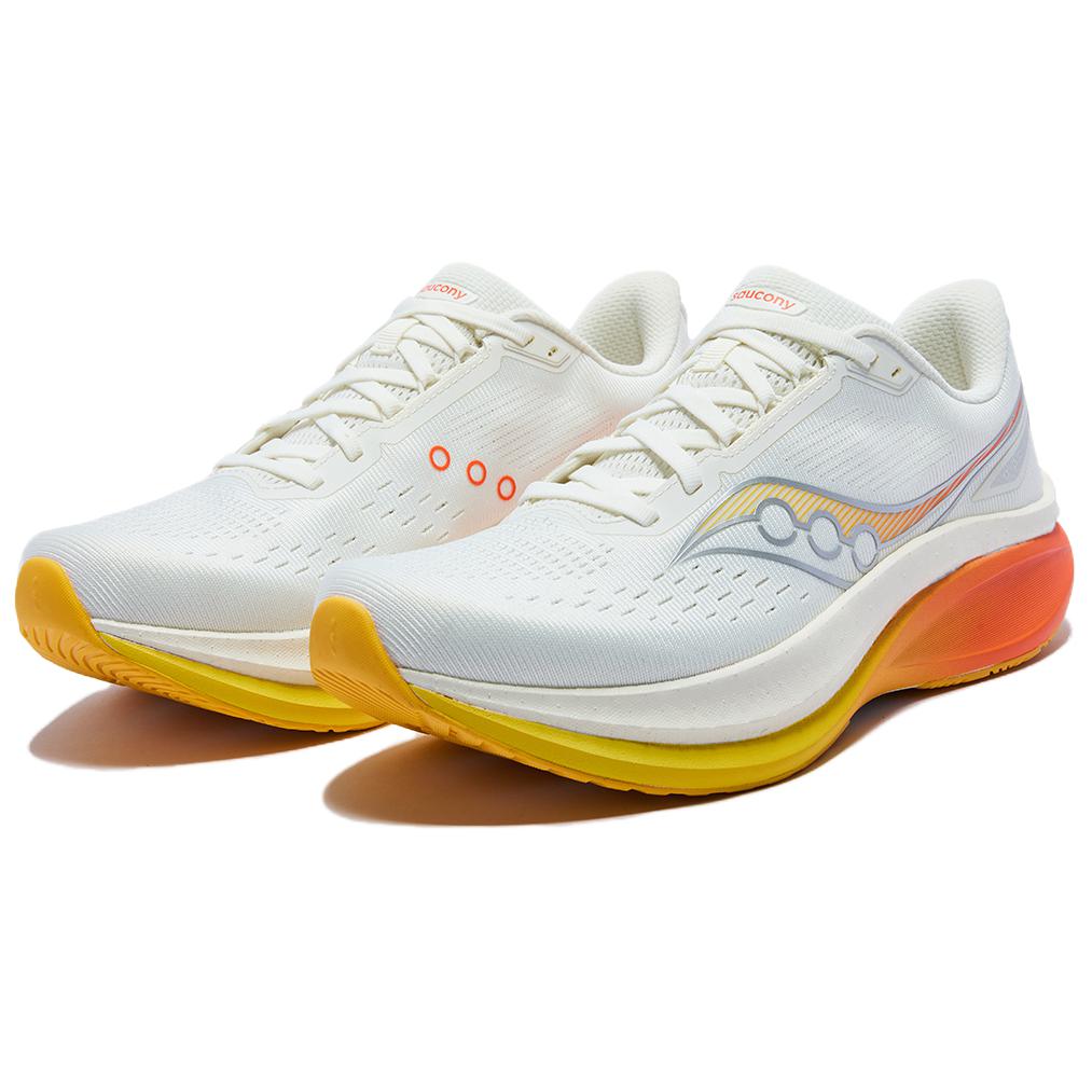 SAUCONY TIDE Wave 4 Breathable Rebound Running Shoes Unisex White S28279-2