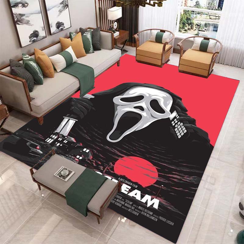 Horror Halloween Carpet for Living Room Home Decoration Sofa Coffee Table Area Rugs Mat Bathroom Non-slip Floor Mat