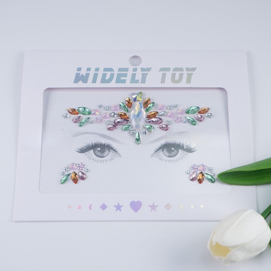 Crystal Tattoo Sticker Glitter Eyeliner Eyebrow Makeup Face Eyes Diamond Temporary Tattoo Rock Rhinestone 3D Eyeliner Stickers