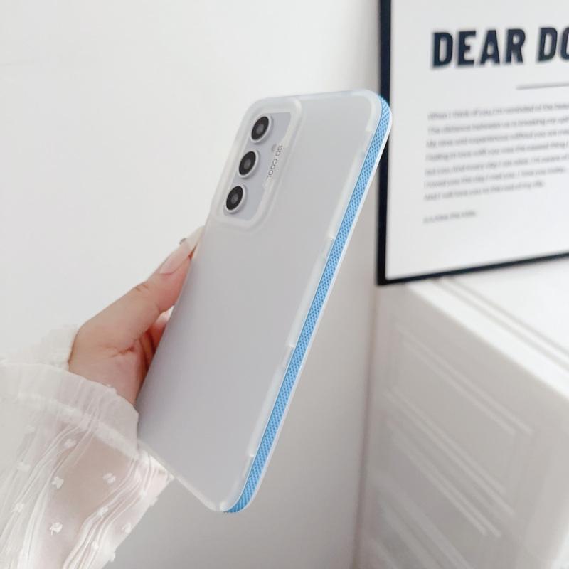 Módní Průhledné Matné Jednobarevné Pouzdro pro Samsung S24 Ultra Plus S23 S21 Fe A55 A35 A34 A25 A15 A14 5g Měkké TPU Vše Zahrnující Nárazuvzdorný Kryt