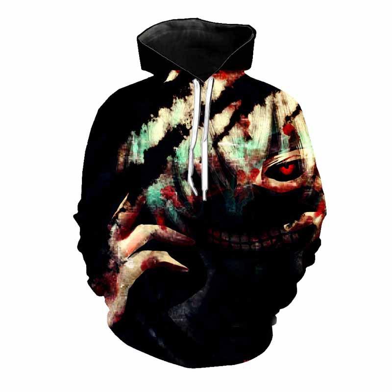 Sweatshirt Unisex Tokyo Ghoul Cosplay Sweater Capuche Sweat Pullover Hoodie