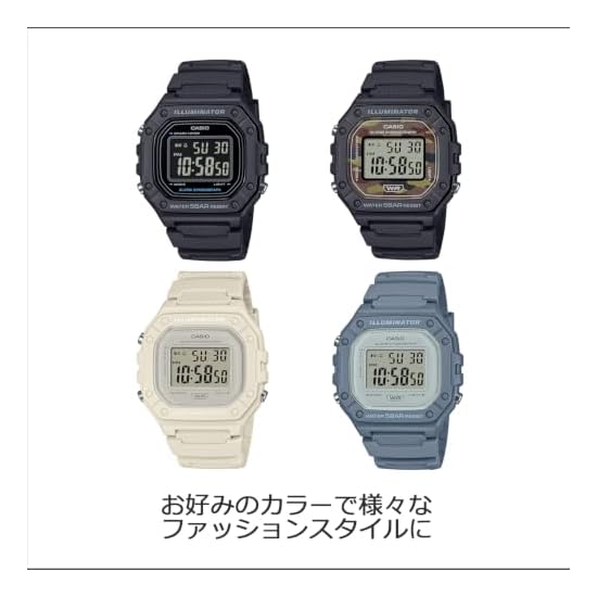 [Casio] Watch Casio Collection [Domestic Genuine Product] Web Exclusive Model W-218H-1BJF Men's Blac