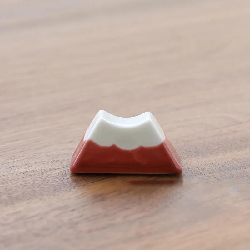 Japanese Fuji Mountain Ceramic Chopsticks Rack Groceries Chopstick Holder Painting Ceramic Tableware Ornaments Rack Kitchen tool