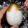 100/10pcs Foam Easter Eggs 6cm Fake Eggs Handmade DIY Color Painting Crafts Kids Toys Easter Party Decoration Supplies Wholesale