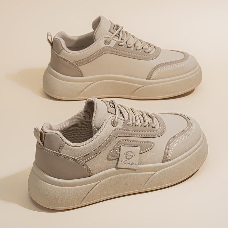 

New Breathable Small White Shoes Women All-matching Platform Sole Sports Casual Skate 40