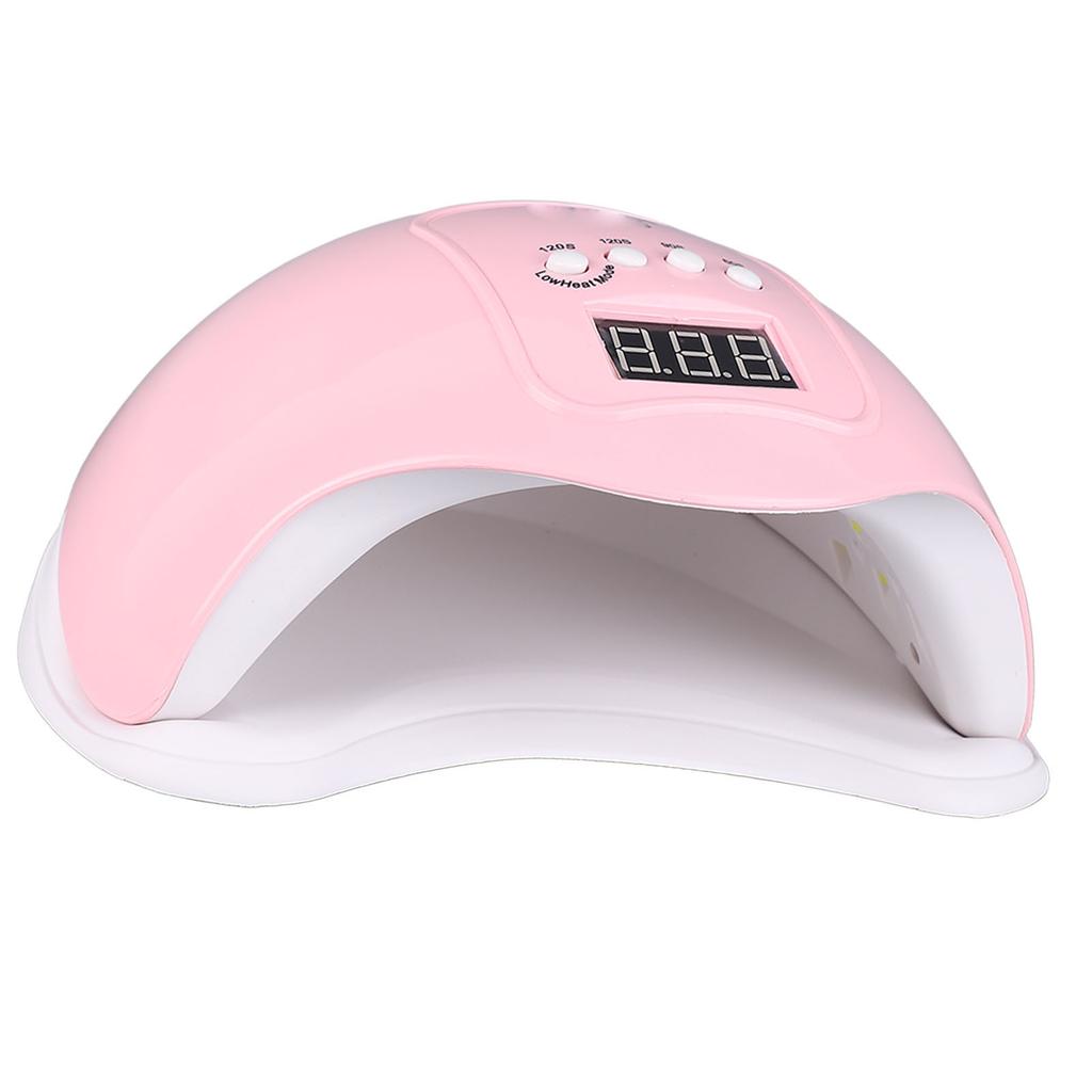 Digital Nail Dryer 24pcs Light Chips 48W Portable Multi Mode USB LED Manicure Lamp Pink