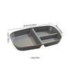 1Pc Divided Dish Diet Reusable Dinner Plate Kitchen Dinnerware Portion Plates For Adults 3 Compartments Microwave Safe