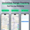 Remote Pet GPS Tracker Real-Time Tracking Movement Alert Collar Anti-Lost Cat Global Locator for Apple and Android Phones