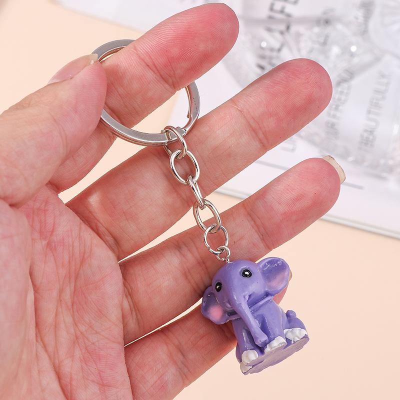 Ethnic Elephant Keychains for Car Key Unique Bohemia Animal Key Rings for Women Men Handbag Accessories DIY Jewelry Gifts