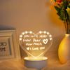 Note Board Creative USB Led Night Light Valentine's Day Gift Decor Nightlights Girlfriend Birthday Gift Wedding Decor Night Lamp