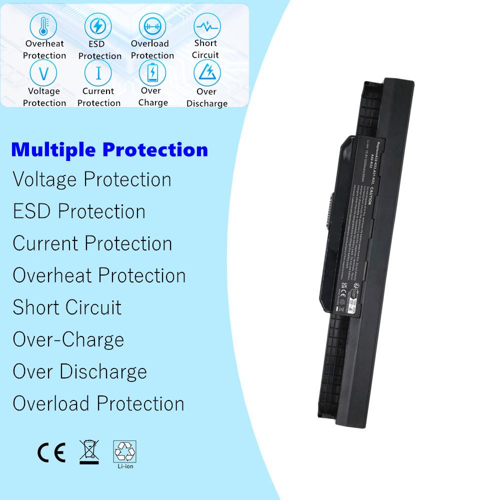 Neue A32-K53 Batterie für ASUS K43 K43E K43J K43S K43SV K53 K53E K53F K53J K53S K53SV A43 A53S A53SV Laptop-Akku