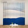 Postmodern Curtain Paint Watercolor Ink Lines Geometric Abstract Curtain Decoration Studio Minimalist Art Living Room Curtain