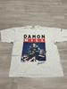 Vintage T-shirt z Dużym Logo Damon Hill Mistrz Świata Wyścigów Grand Prix Rozmiar XL