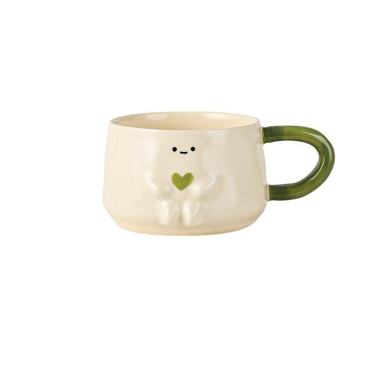 Cute Cartoon Ceramic Mug High Value Coffee Cup Water Cup Household Milk Cup Teacup Couple Cup Breakfast Cup