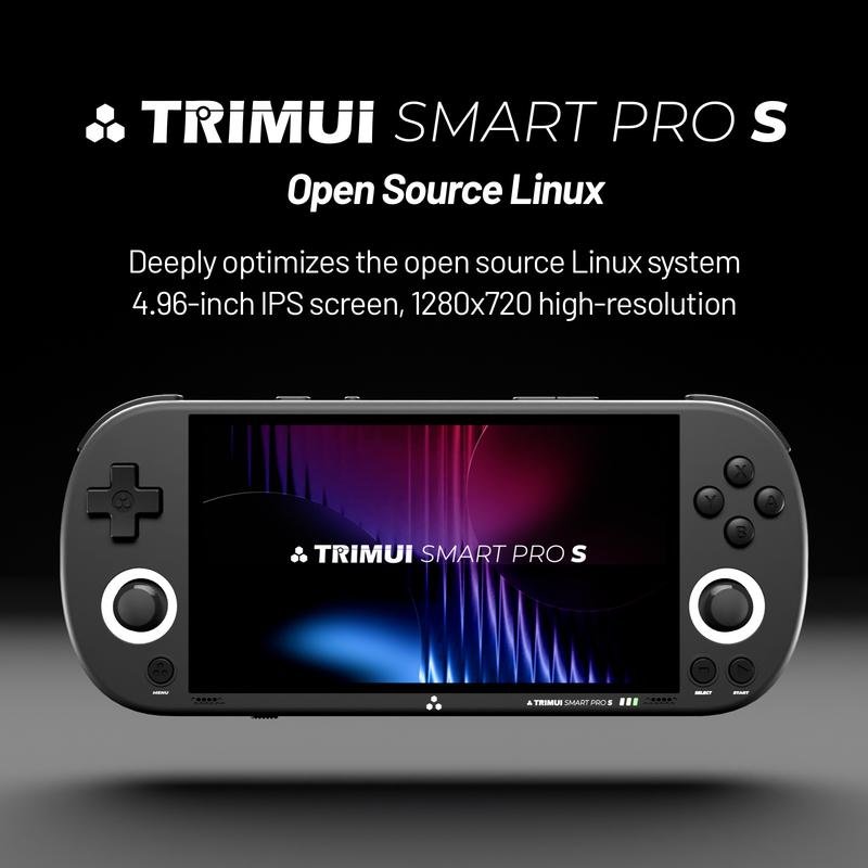 Trimui Smart Pro S Handheld Game Console Linux System TMR Joystick RGB Lighting Ambient LED 5000mAh Retro Video Game Player New