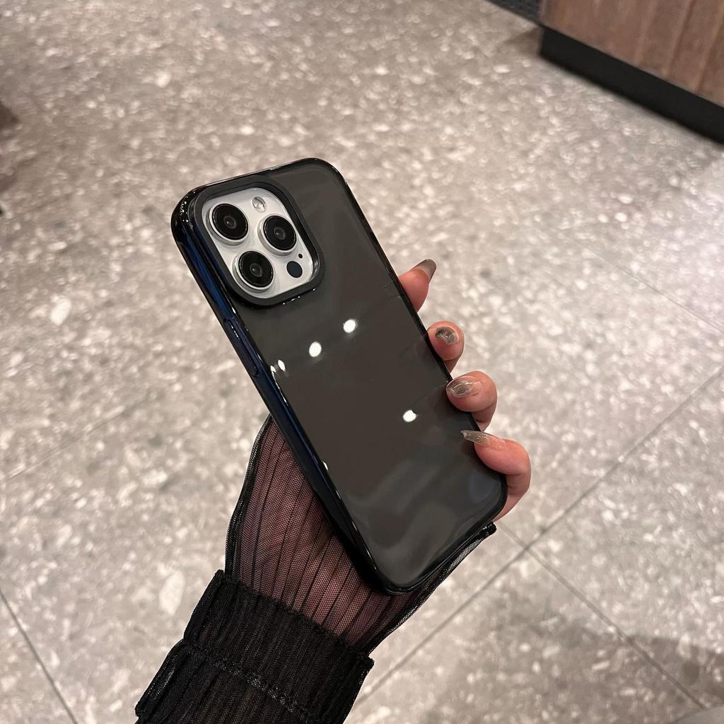 Non-Yellowing Two-Color Transparent Drop-Proof Case for iPhone 17 and Apple 15 Pro Max