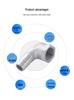 304 Stainless Steel Male Thread 90° Hose Barb Elbow Fitting