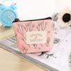 Practical Headset Holder Wallet Flower Printed Coin Purse Women's Fabric Purse Coin Bag with Convenient Fastening