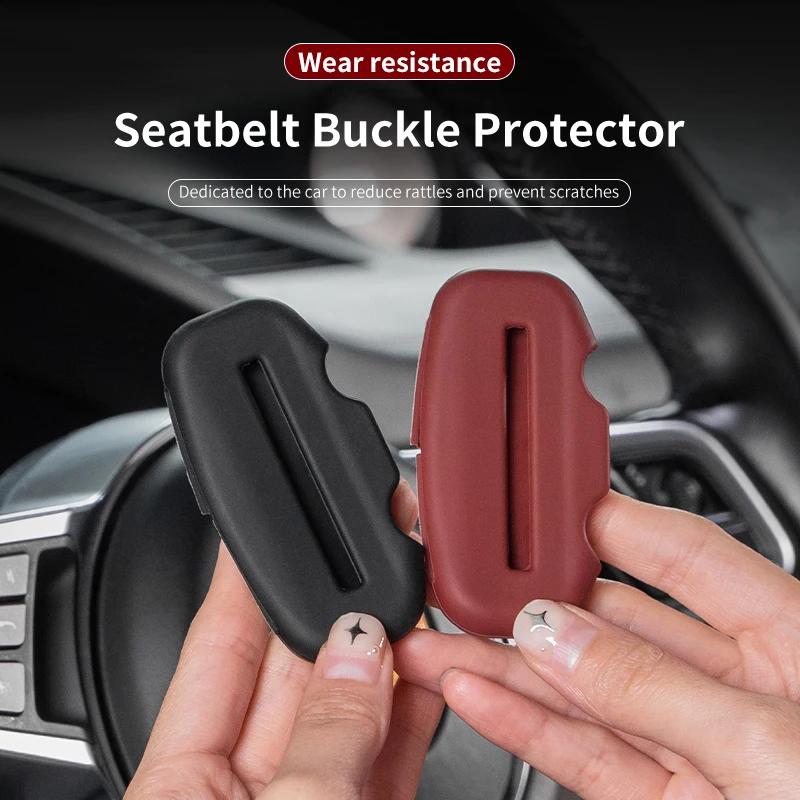 Car Sticker 2025 Hot Silicone Car Seat Belt Buckle Cover For BMW G30 G20 F30 F10 G01 X1 X2 X3 X4 X5 X6 X7 Anti-Scratch Auto Safe