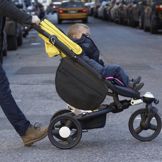 pram with side storage