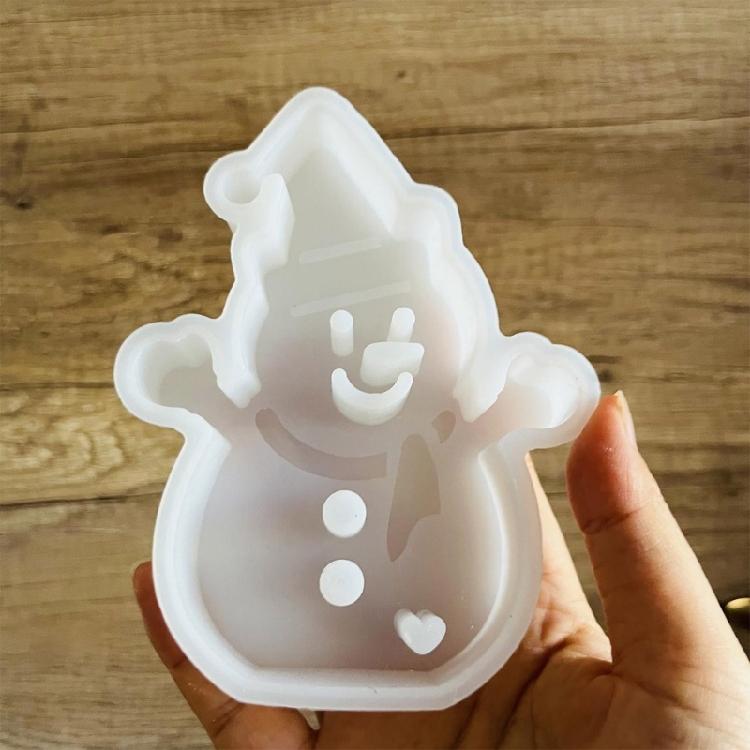 Christmas Snowman Figurine Silicone Molds for Epoxy Resin, Candle Soap, Home Decoration, Silicone Epoxy Resin Mould