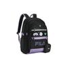 Fila Einfacher Mode-Stoffrucksack Damenrucksack Schwarz Löwenzahn-Lila Orientalisch-Weiß F13W419161F
