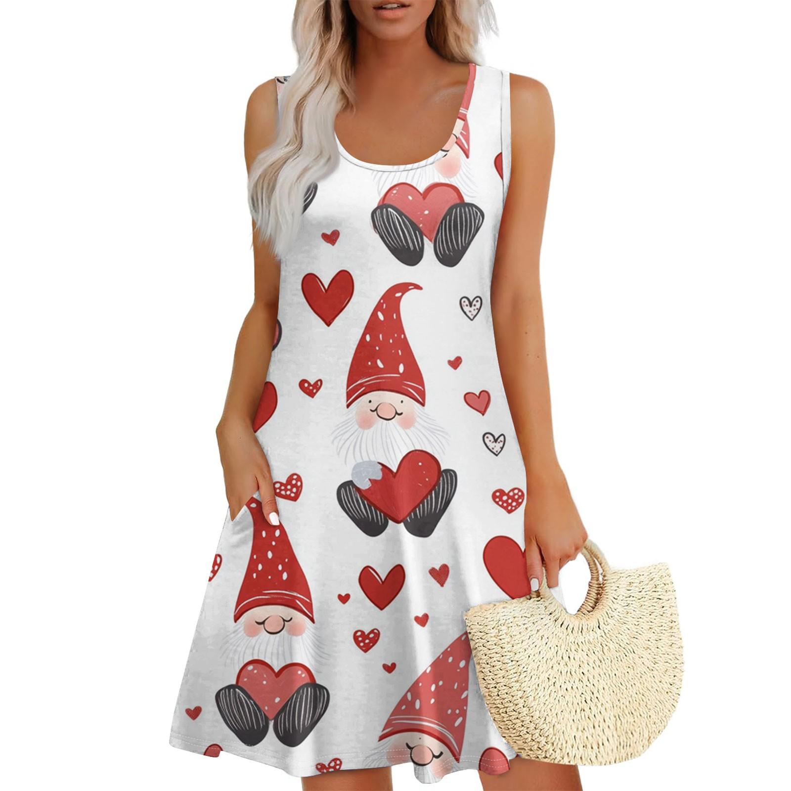 

Women s Casual Dresses Daily Dating Out With Pockets Sleeveless Loose Dresses XXXL