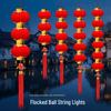Chinese New Year Flocking Lantern String