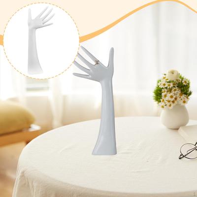 Hand Model Finger Jewelry Holder Stand Resin Bracelet Rack Modern Women Gift Storage