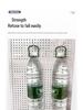 Universal Wall-Mounted Pegboard Storage Rack with Stainless Steel Shelves