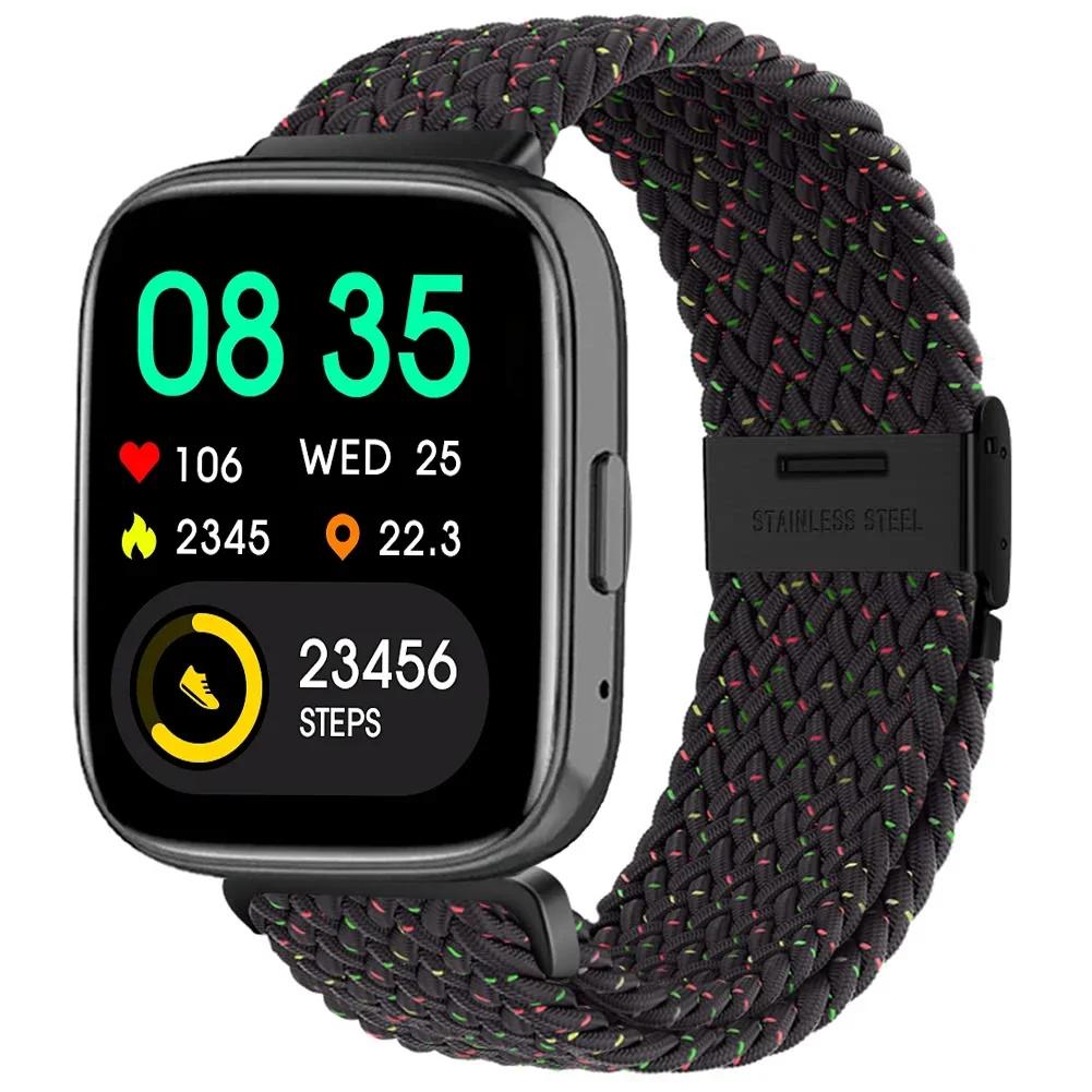 New Nylon Braided Solo Loop Strap for Redmi Watch 5 3 Lite Band for Xiaomi Watch 5 3 Active Wristband Elastic Weave Bracelet