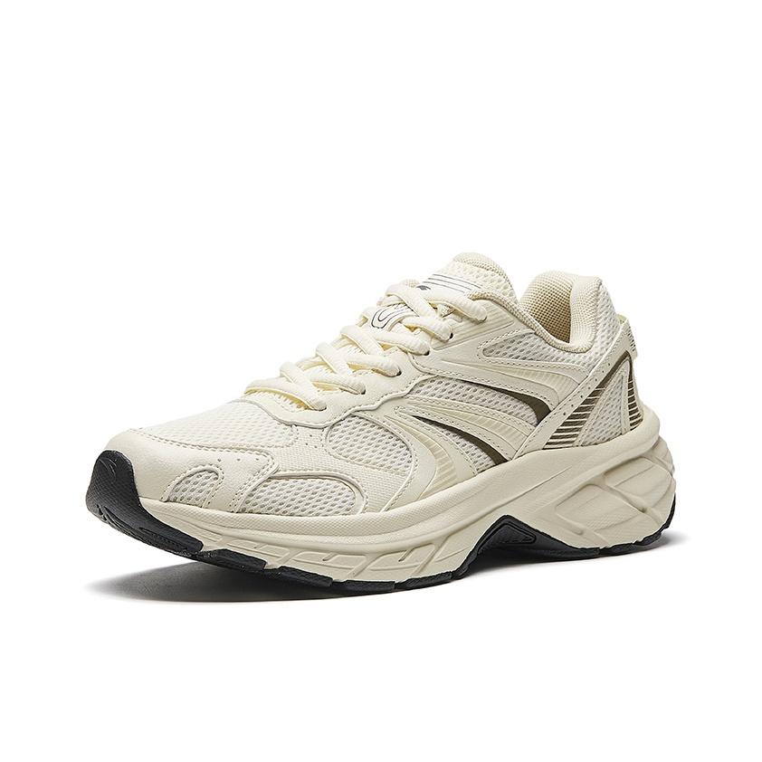 Anta Trendy Comfortable Fashion Synthetic Leather Fabric Wear-Resistant Shock Absorption Low-Top Casual Running Shoes Women sneaker White 922545597-2