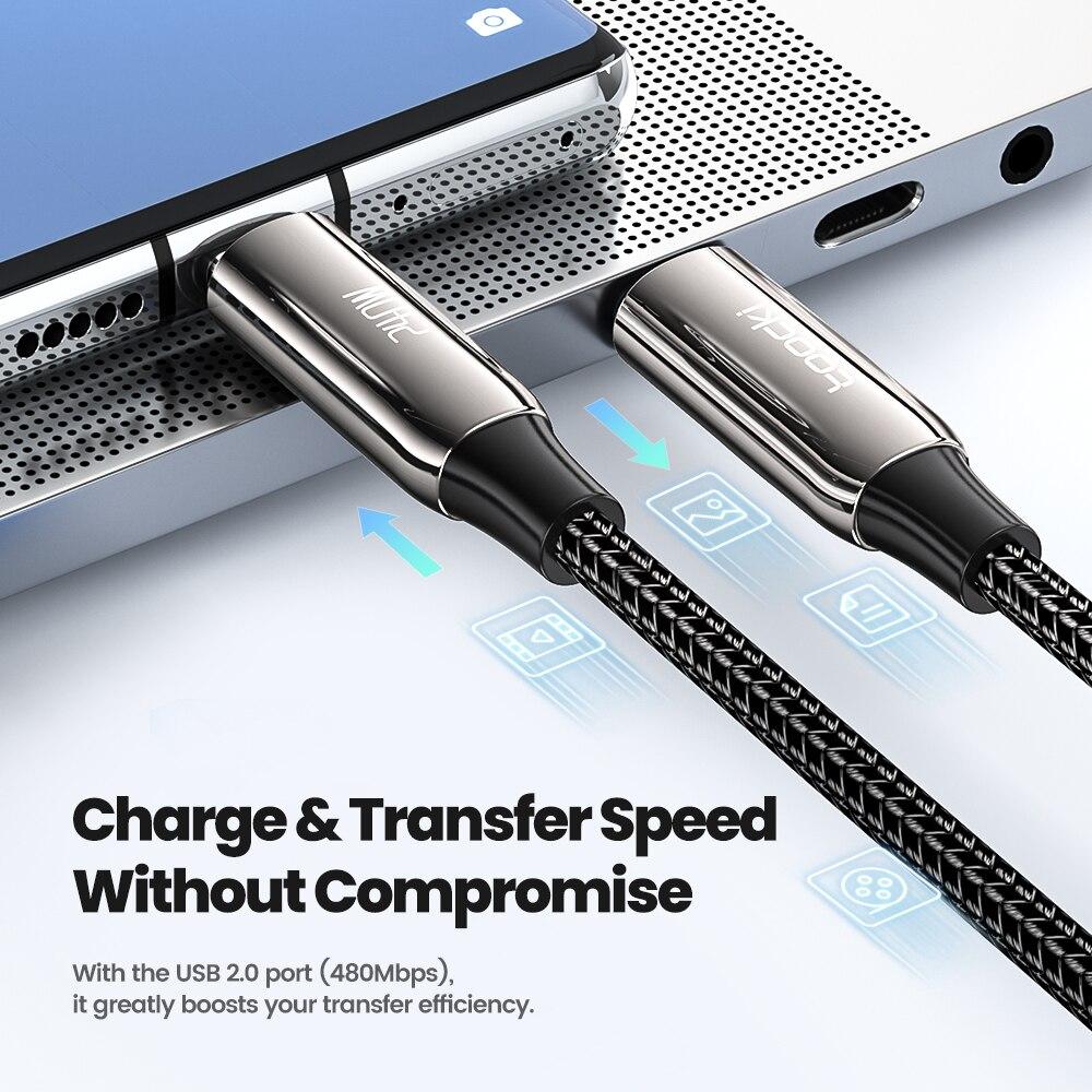 Toocki 240W USB C To Type C Cable PD3.1 48V 5A Super Fast Charging Cable Type C For 15 Samsung S23 Huawei Macbook