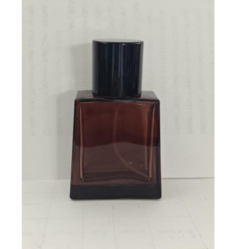 In-Stock High-End Transparent Glass Perfume Bottle: Press-Type Crystal White Spray Decanter