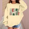 Children's Fashionable Casual Long-sleeved Loose Christmas Print Pullover Sweatshirt