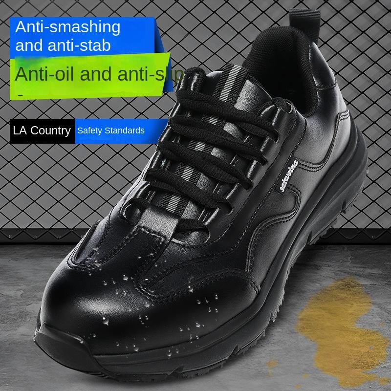 Labor Insurance Shoes Men's Anti-smashing and Anti-piercing Steel Head Shoes Breathable, Deodorant, Non-slip and Wear-resistant Shoes