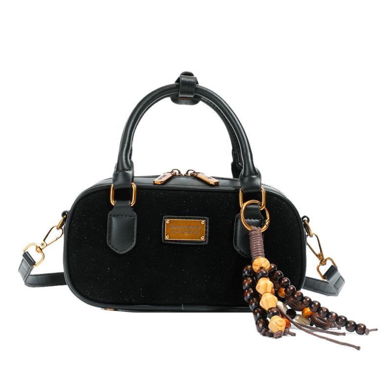 Luxury Designer Pendant PU Leather Leopard Printed Women's Handbag Retro Crossbody Bag Pillow Tote