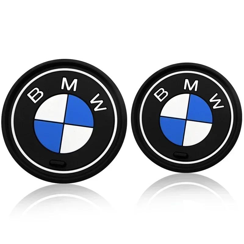 2025 Car For BMW Silicone Car Coaster Cup Holder Coasters Center Console Drink Insert Mats For BMW X3 X5 F10 F20 F30 F34 F36 F15
