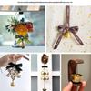 6 szt. DIY Metalowe Dzwonki Wietrzne Mini Dzwoneczek Ornament Choinka Zawieszka Dekoracja Wiszący Dzwonek Antykradzieżowy Wystrój Domu