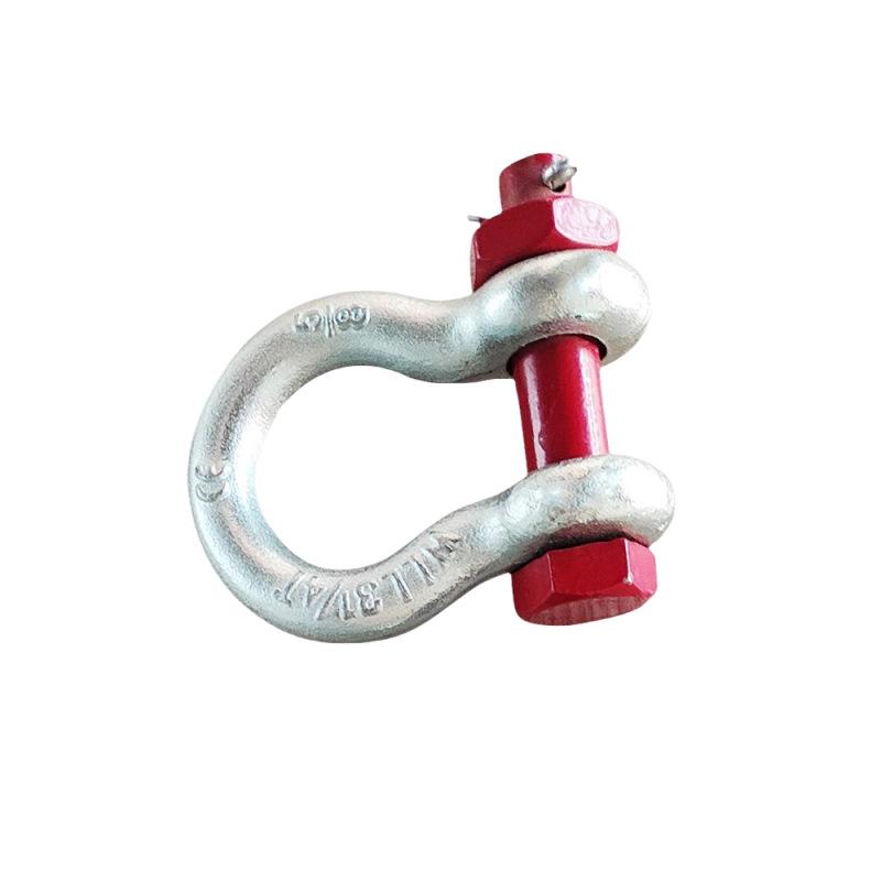 American D-Type Heavy Duty Galvanized Bow Shackle for Marine Lifting & Rigging