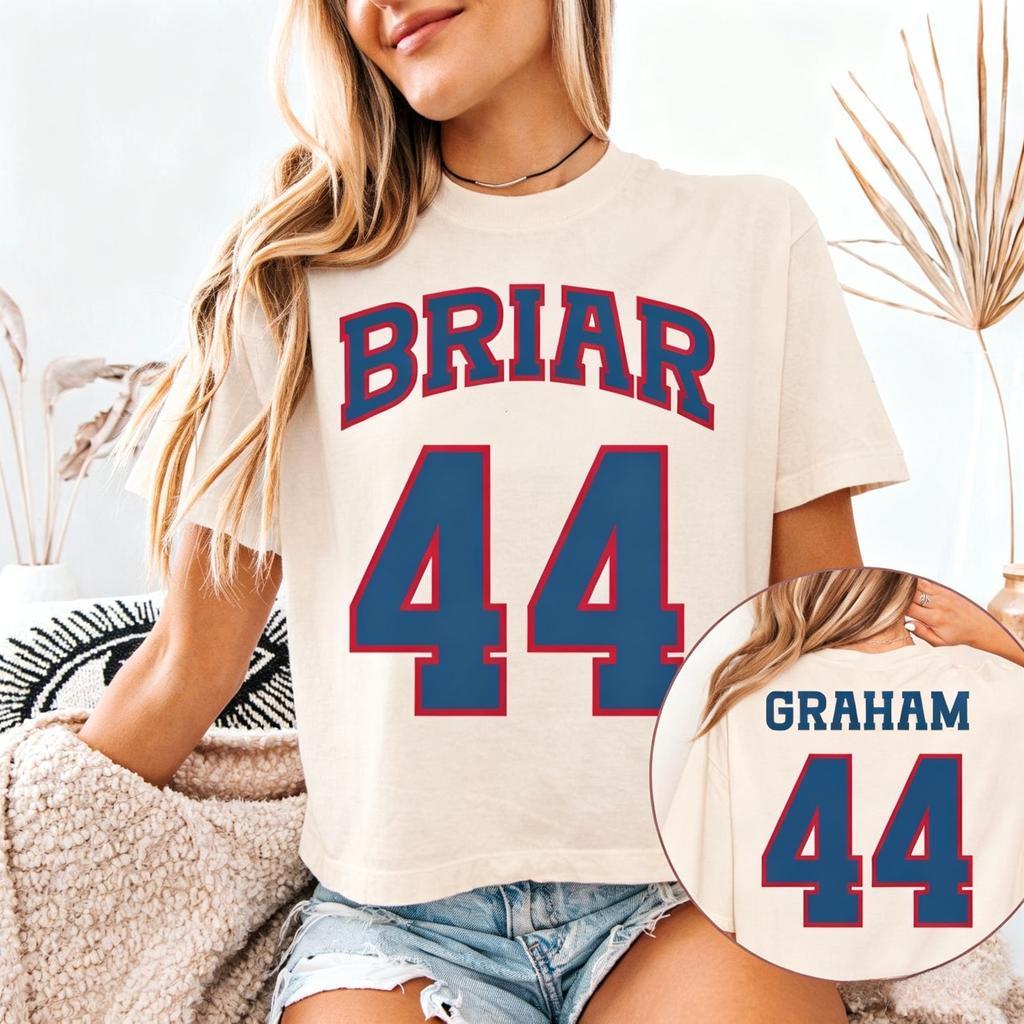 Offcampus Briar University Garrett Graham 44 Graphic Unisex 100cotton Shirt 2026 Summer New Unisexs Unisexs Ice Hockey Tshirt