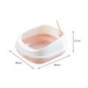 Cat Toilet Removable Large Semi-enclosed Litter Tray with for Cats