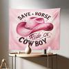 Save A Horse Cowboy Background Cloth Hanging Cloth Bedroom Bedside Decorative Wall Cloth Rental Dormitory Tapestry