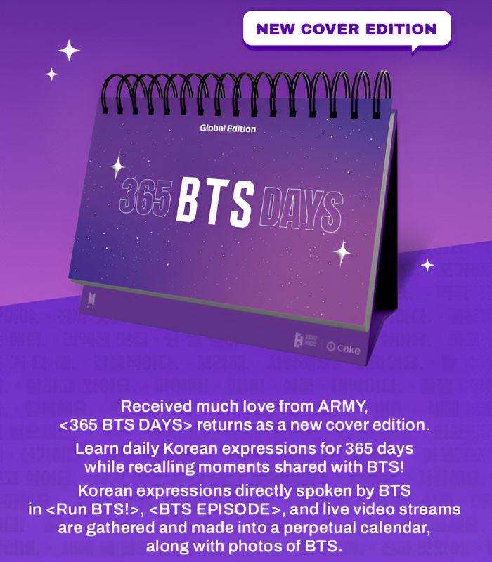 365 BTS Days (New Cover Edition) – BTS Daily Photo & Memory Collection Book