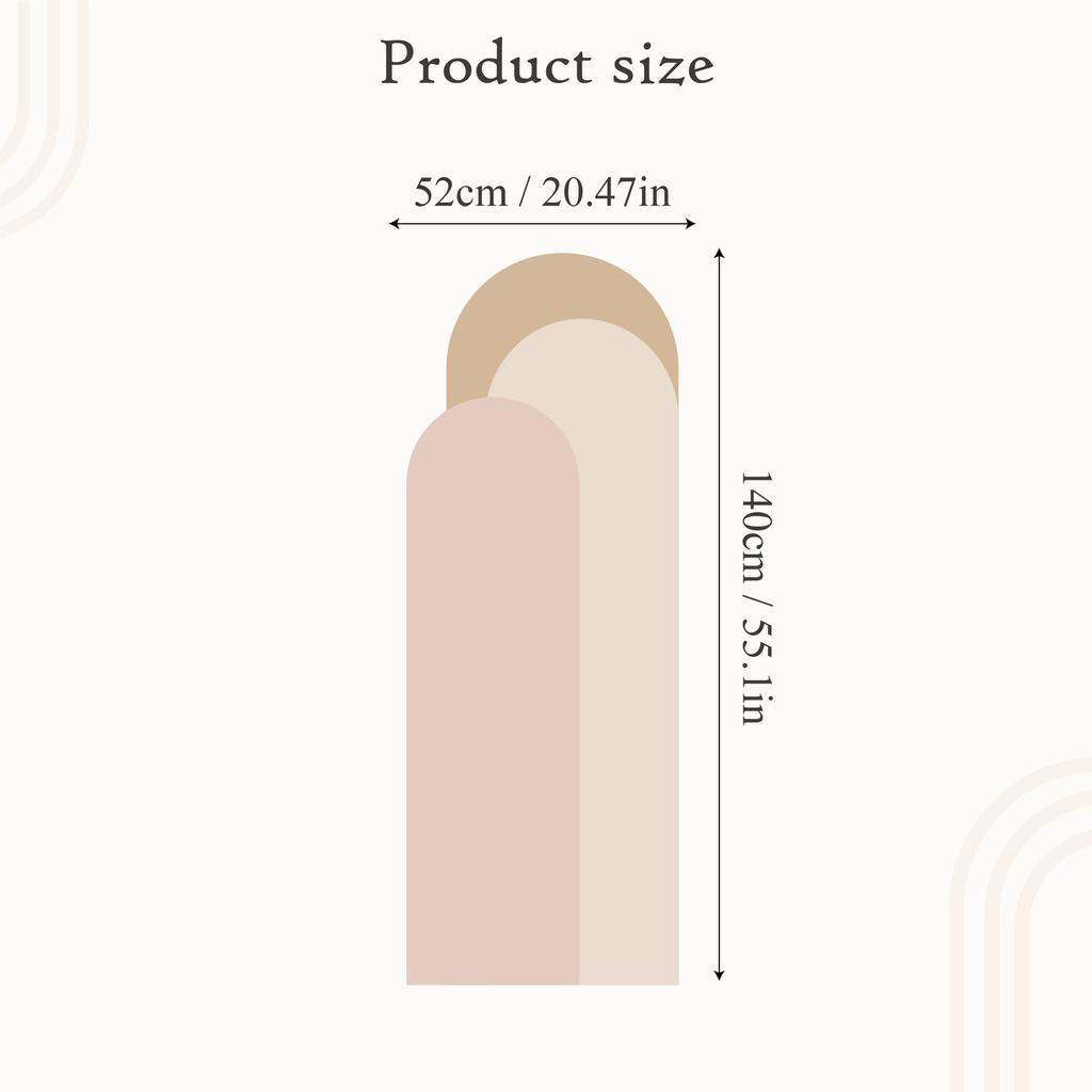 Boho-Bogenelement, geometrische Schönheit, künstlerisches Wohnzimmer, Hintergrund, Wanddekoration, Wand