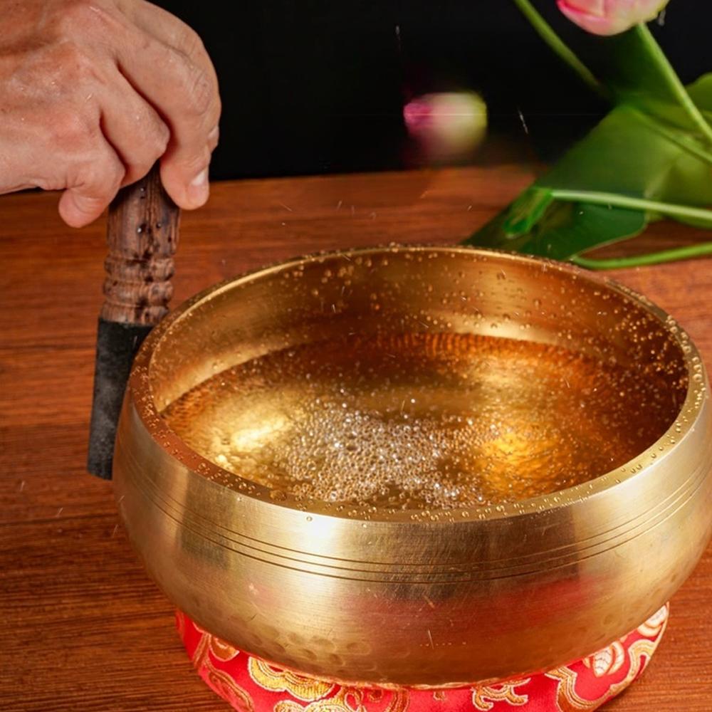Tibetan Singing Bowl Set Stress Relief Tool Yoga Meditation Chanting Bowl For Yoga Chakra Healing Mindfulness Stress Relief