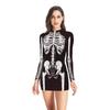 European And American Halloween Sexy Tights Gala Party Women'S Clothing, Long Sleeve Dresses