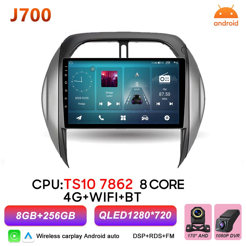 Android 16 Car Radio Carplay For Toyota RAV4 RAV 4 2003 2004 2005 Car Intelligent Systems Multimedia Player Wireless Head Unit